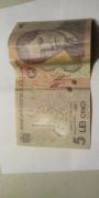 5 lei rumuńskich cinci lei 2005 banknot