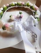 Wianek komunijny oraz 2 spinki zestaw do Komunii Pierwsza Komunia