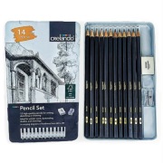 Zestaw ołówków do rysowania 14 szt ołówki do szkicowania dla początkujących
