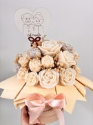 Dzień babci bukiet ze świec sojowych handmade