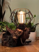 Drewniana lampka handmade