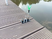 Uchwyty wędkarskie na pomost 