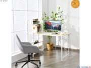 Biurko komputerowe z regulowaną połka Costway 