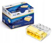 SZYBKOZŁĄCZKA WTYKOWA 4 TORY 0,2-2,5mm MINI  100szt SIMET PC214S