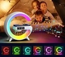 LAMPKA LED RGB ŁADOWARKA INDUKCYJNA GŁOŚNIK BUDZIK RADIO ZEGAR