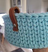 Wyptzedaż! Kosz pleciony ze sznurka boho scandi handmade 