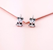 Srebrne kolczyki hus