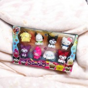 Zestaw kolorowe figurki Sanrio dla dziewczynki 