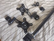 Duronic DM35V2X1 Uchwyt dwa monitory 2 ekrany 8 kg VESA 75 lub 100 monitory