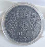 10 zł 2004 100-LECIE ASP W WARSZAWIE / Ag925 / KOLOROWY NADRUK / NBP / UNC