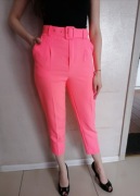 Spodnie eleganckie * POMARAŃCZOWE / KORALOWE *
