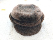 Futrzana czapka męska retro PRL