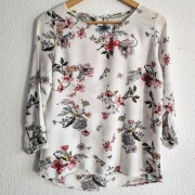 Bluzka House S 100% wiskoza kwiaty floral elegancka lekka
