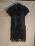 Sukienka Jeansowa z koronką  xs