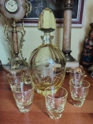 Karafka z kieliszkami Moser 