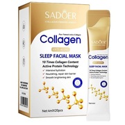 40x Maska Kolagenowa 10x Moc Kolagenu na Noc Efekt Anti-Aging Młodsza Cera!