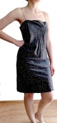 DKNY jedwabna letnia sexi sukienka 34 36 38 XS S M 100%silk koraliki