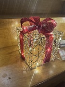 Dekoracyjne Pudełko Prezentowe Led Świąteczne Na Baterie