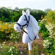 Hobby Horse Konik na kijku zestaw - Jogurt + METRYCZKA 