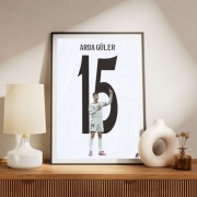 Arda Guler - real madryt - plakat A3