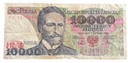 Polska 10000 złotych 1988 rok seria DS