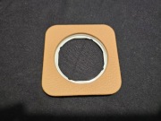 Ramka 1krotna  Berker R.1 skóra/biały 10112369 pojedyncza