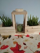 Lampion drewniany 