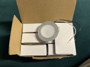 6x Oprawa LED wpuszczana Acegoo 12V 2,5W 3000K srebrna – nowe