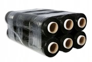 6 x Folia Stretch Czarna 2,5 kg – Super Mocna | 23 µm | 50 cm