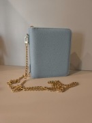 Torebka Portfel Binder A7 Jasnoniebieski Groszek Ekoskóra Torebkoportfel