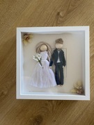 Pamiątka ślubu makrama 3D