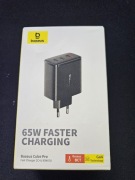 Ładowarka Baseus Cube Pro 65W GaN USB-C + USB – NOWA