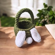 Uroczy koszyczek wielkanocny dla dzieci handmade
