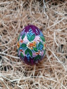 Pisanka wielkanocna (kurza). Pisanki ręcznie malowane. Ozdoba. Prezent 