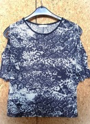 Bluzka Promod S czarno-biała wzorzysta oversize