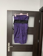 Sukienka damska bez ramiączek fioletowa marki Snap rozmiar M