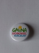 Herb logo gmina Juchnowiec Kościelny pin odznaka wpinka button