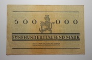 Stary banknot 500000 Marek 1923 Notgeld