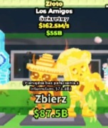 ROBLOX Steal a brainrot Los Amigos gold 162m orginalna gra