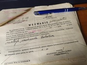 stare dokumenty x72 WEZWANIE Zarząd Gminy Bukowa powiat CHEŁM 1938-1939