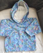 Niemowlęca kolorowa ciepła bluza z kapturem na 74