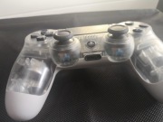 Oryginalny kontroler PlayStation 4 V2 Crystal biały przezroczysty 