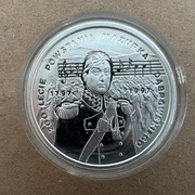 Moneta 10 zł 1996 Ag 925 200-lecie powstania Mazurka Dąbrowskiego