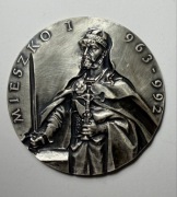 Medal Mieszko I - pierwszy z serii królewskiej Koszalin PTAiN