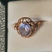 Złoty pierścionek WARMET PRL 