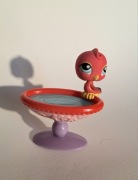 LPS Littlest Pet Shop, Papuga różowa figurka oryginalna #131 Parakeet