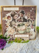 Kartka z okazji ślubu, życzenia/ Młoda Para 