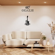 Obraz na sciane Ażurowy Gitara z dowolnym napisem