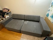 [za darmo] oddam kanapę szarą rozkładaną 