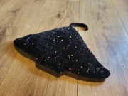 Płaszczka maskotka, poduszka na szydełku